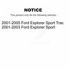 Tor Front Steering Tie Rod End Kit For Ford Explorer Sport Trac KTR-101981